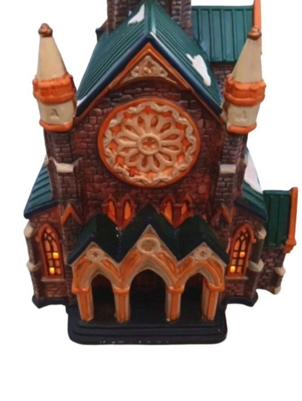 Vintage Holiday Time Village Lighted Church | EUC